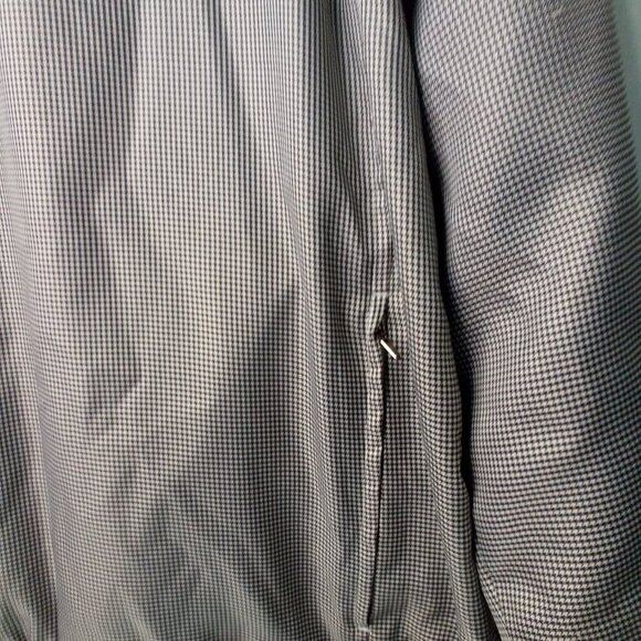 Pro Tour Pullover Jacket Windbreaker L Cool Play Lined Zip Pockets Plaid Black - Picture 7 of 15